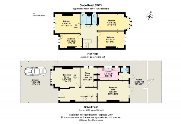 Floor Plan Image for 4 Bedroom Semi-Detached House for Sale in Glebe Road, Barnes, SW13