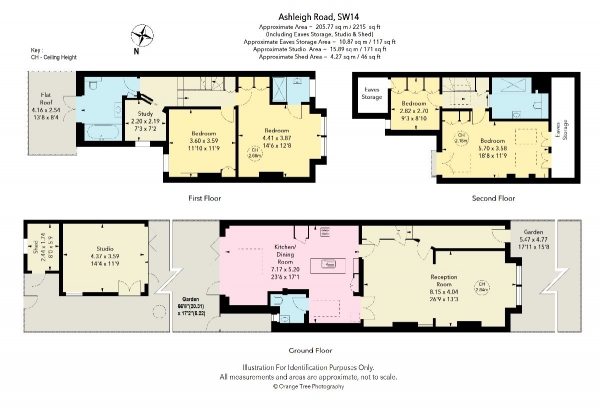 Floor Plan Image for 5 Bedroom Terraced House for Sale in Ashleigh Road, London SW14