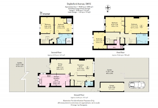 Floor Plan Image for 5 Bedroom Semi-Detached House for Sale in Daylesford Avenue, London SW15