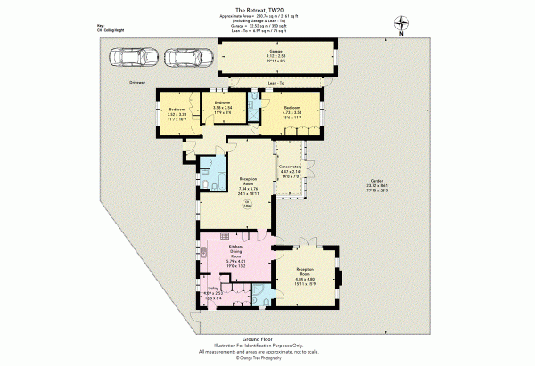 Floor Plan Image for 3 Bedroom Bungalow for Sale in The Retreat, Englefield Green