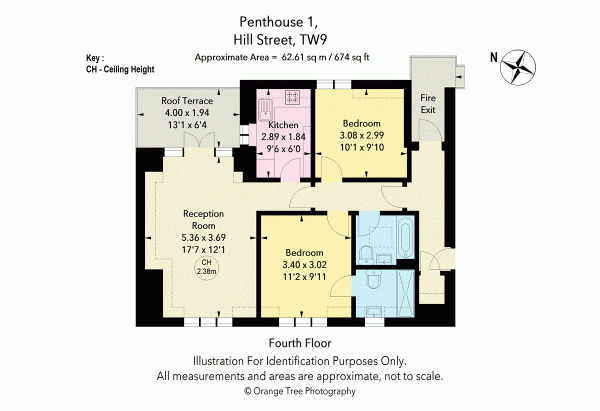 Floor Plan Image for 2 Bedroom Apartment for Sale in Hill Street, Richmond