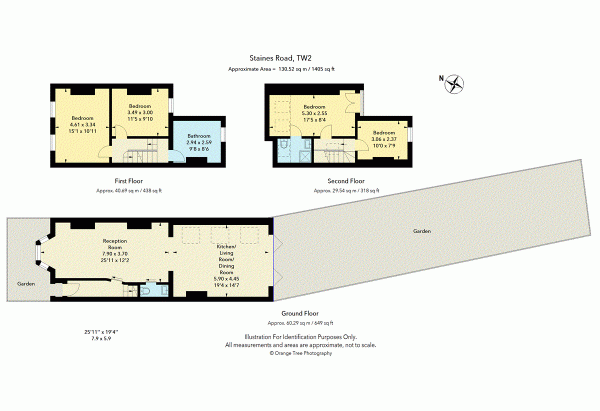 Floor Plan Image for 4 Bedroom Terraced House for Sale in Staines Road, Twickenham Green