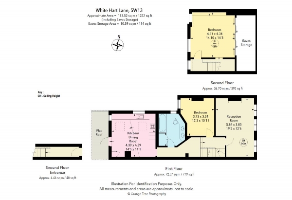 Floor Plan Image for 2 Bedroom Apartment for Sale in White Hart Lane, Barnes, SW13