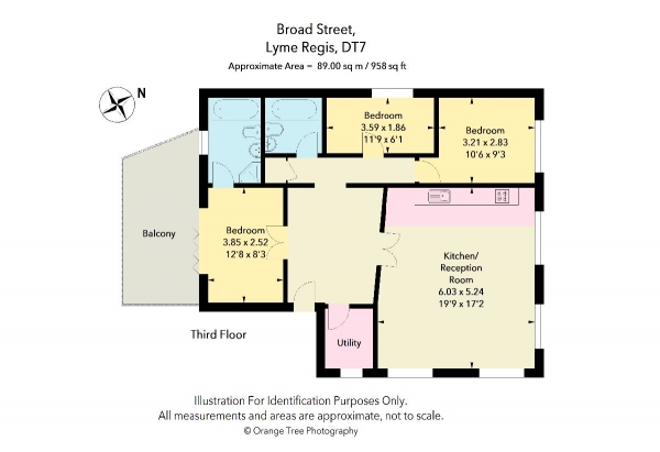 Floor Plan Image for 3 Bedroom Apartment for Sale in Broad Street, Lyme Regis, Dorset