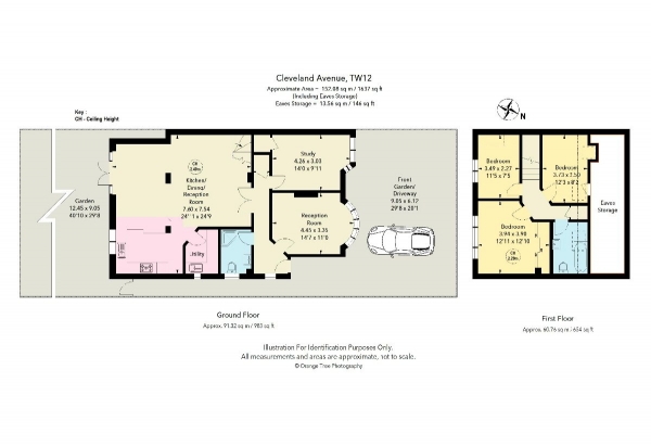 Floor Plan Image for 3 Bedroom Bungalow for Sale in Cleveland Avenue, Hampton