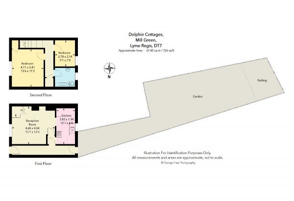 Floor Plan for 2 Bedroom Cottage for Sale in Dolphin Cottages, Mill Green, Lyme Regis, Dorset, DT7, 3PL - Offers Over &pound395,000
