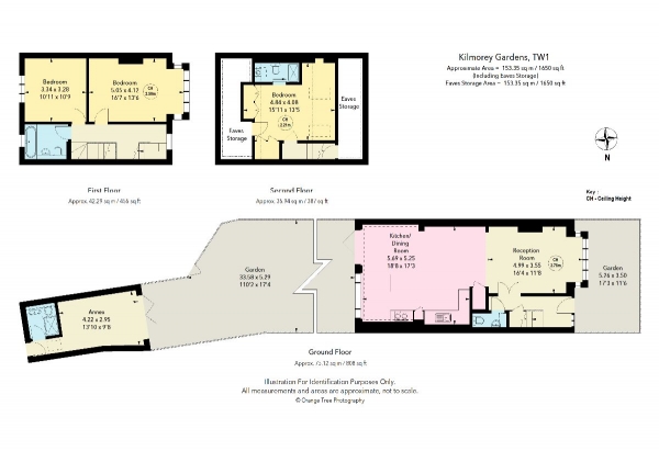 Floor Plan Image for 3 Bedroom Terraced House for Sale in Kilmorey Gardens, St Margaret's