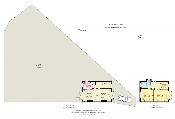 Floor Plan Image for 3 Bedroom Semi-Detached House for Sale in South Close, Twickenham