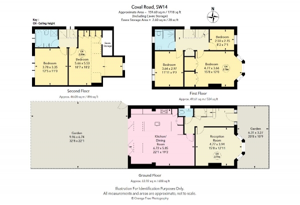 Floor Plan Image for 5 Bedroom Semi-Detached House for Sale in Coval Road, London, SW14