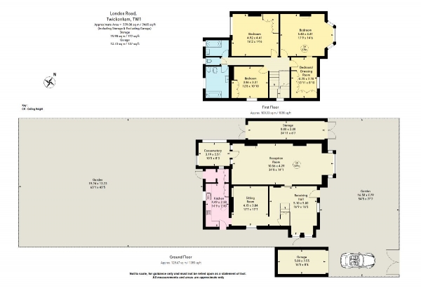 Floor Plan Image for 4 Bedroom Detached House for Sale in London Road, Twickenham