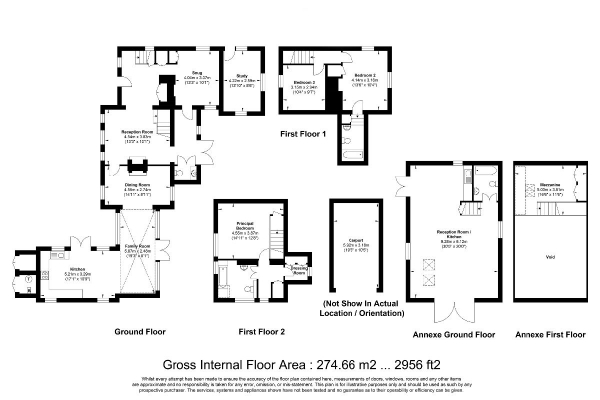 Floor Plan Image for 3 Bedroom Detached House for Sale in Malden Rushett, Surrey