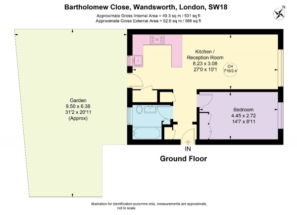 Floor Plan Image for 1 Bedroom Apartment for Sale in Bartholomew Close, St John's Hill