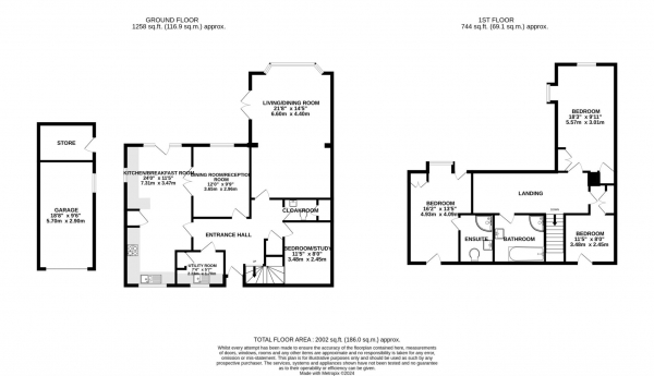 Floor Plan Image for 4 Bedroom Detached House for Sale in Russell Road, Tokers Green