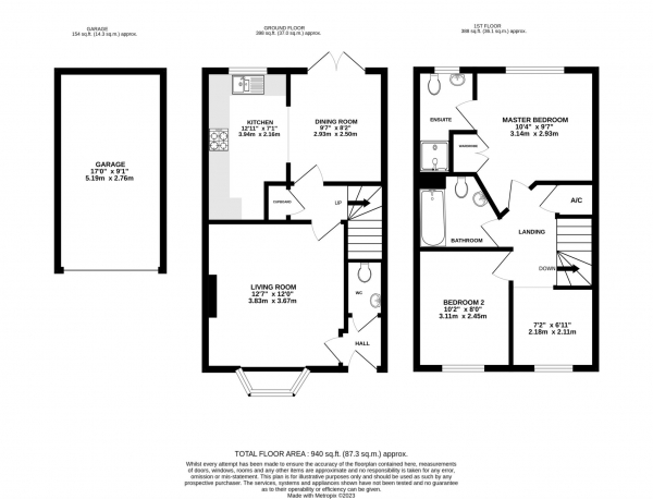 Floor Plan Image for 2 Bedroom Terraced House for Sale in Deardon Way, Reading