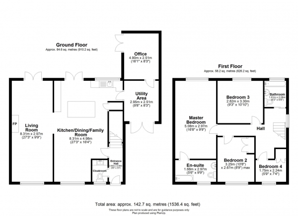 Floor Plan Image for 4 Bedroom Detached House for Sale in Blaenant, Emmer Green