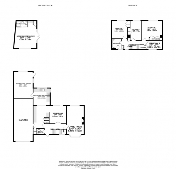 Floor Plan Image for 4 Bedroom Detached House for Sale in Marchwood Ave, Emmer Green