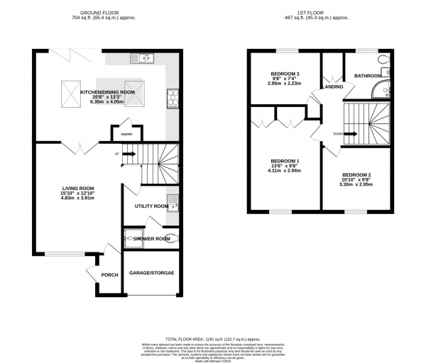 Floor Plan Image for 3 Bedroom Semi-Detached House for Sale in Almond Drive, Caversham Park