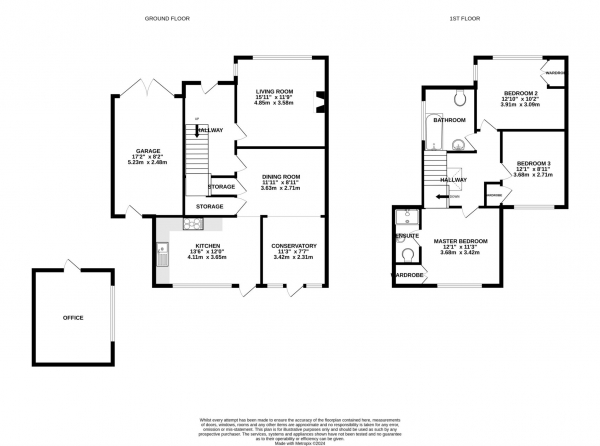 Floor Plan Image for 3 Bedroom Semi-Detached House for Sale in Barclose Avenue, Caversham