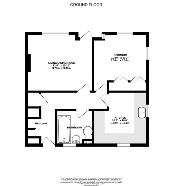 Floor Plan Image for 1 Bedroom Apartment for Sale in Gosbrook Road, Caversham