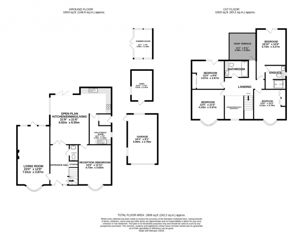 Floor Plan for 5 Bedroom Detached House for Sale in Upper Woodcote Road, Caversham Heights, Caversham Heights, RG4, 7JR -  &pound1,150,000