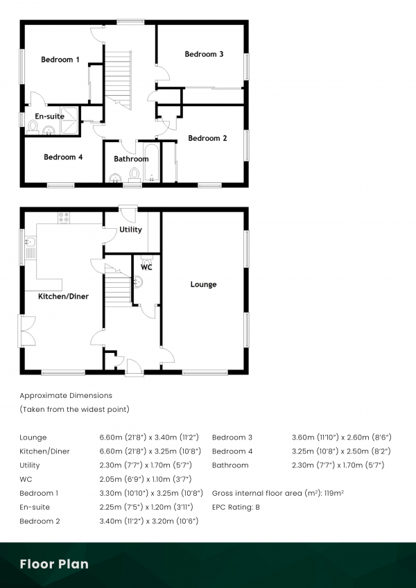 Floor Plan Image for 4 Bedroom Detached Villa for Sale in Merchiston Oval, Brookfield, Johnstone, PA5 8XA