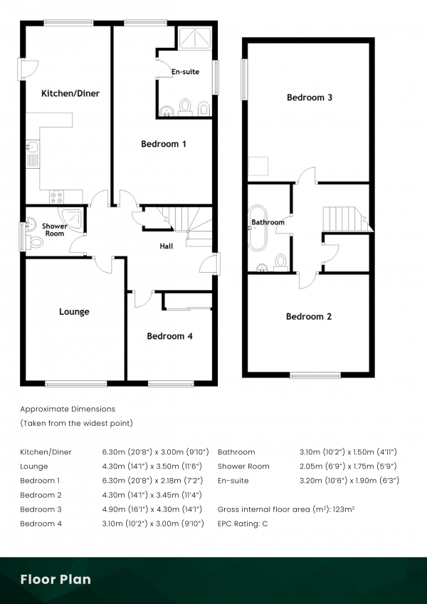 Floor Plan Image for 4 Bedroom Detached House for Sale in Haig Place, Windygates, Leven, Fife, KY8 5EE