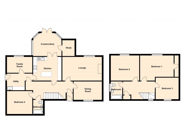 Floor Plan Image for 4 Bedroom Detached House for Sale in Main Street, Avonbridge, Falkirk, FK1 2NG