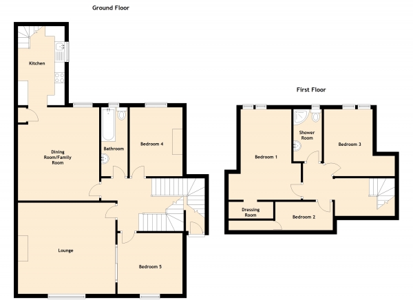 Floor Plan for 5 Bedroom Flat for Sale in Orchard Street, Aberdeen, Aberdeenshire, AB24 3DA, AB24, 3DA - Offers Over &pound290,000