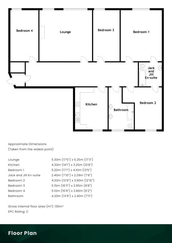 Floor Plan Image for 4 Bedroom Flat for Sale in Sauchiehall Street, Glasgow, G2 3LX