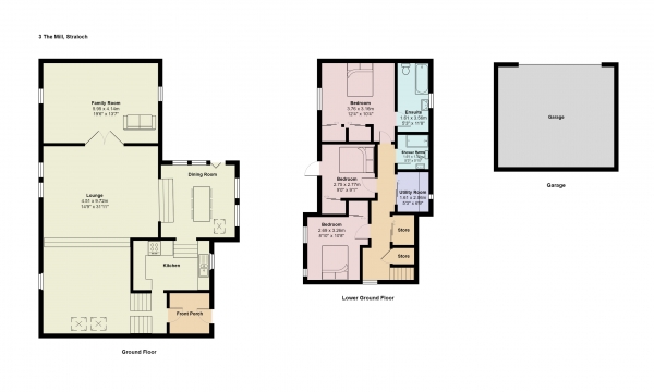 Floor Plan Image for 3 Bedroom Detached House for Sale in Straloch, Newmachar, Aberdeenshire, AB21 0QE