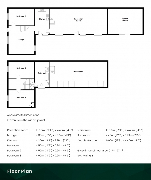 Floor Plan Image for 3 Bedroom Terraced House for Sale in Mid Street, Keith, Moray, AB55 5AH