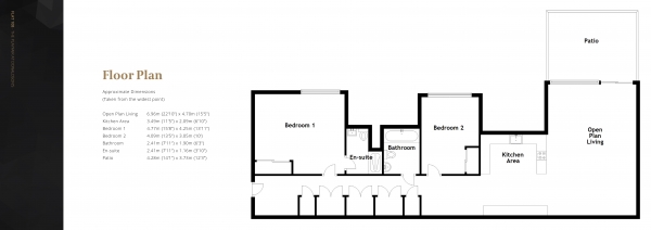 Floor Plan Image for 2 Bedroom Apartment for Sale in , Edinburgh, EH12 5FA