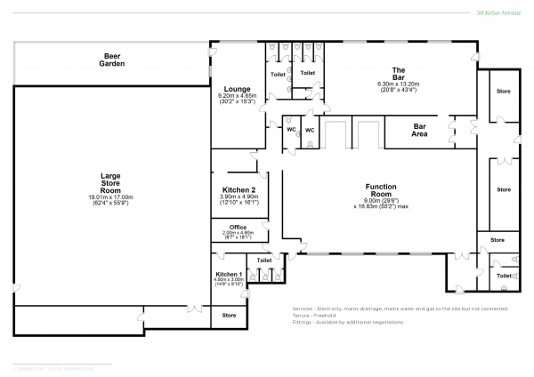 Floor Plan Image for Commercial Property for Sale in Kelso Avenue, Lesmahagow, South Lanarkshire, ML11 0BA