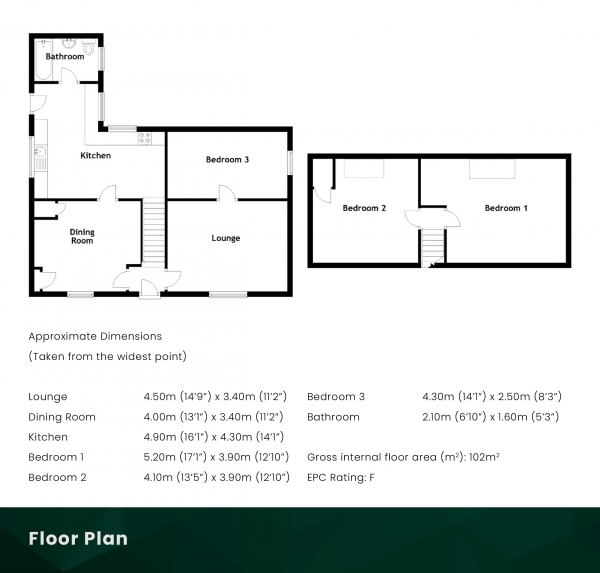 Floor Plan Image for 3 Bedroom Detached House for Sale in Glen Of Rothes nr Rothes, Rothes, Moray, AB38 7AQ