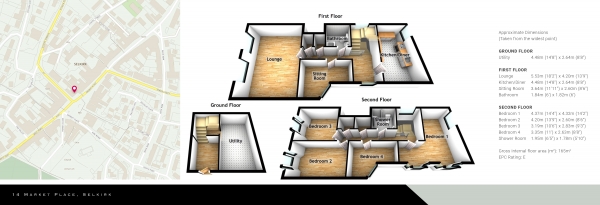 Floor Plan Image for 5 Bedroom Town House for Sale in Market Place, Selkirk, TD7 4BT