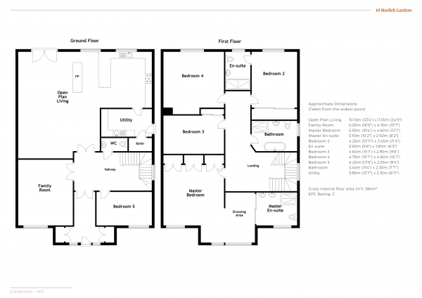 Floor Plan Image for 5 Bedroom Detached House for Sale in Morlich Gardens, Glenrothes, Fife, KY7 6GB