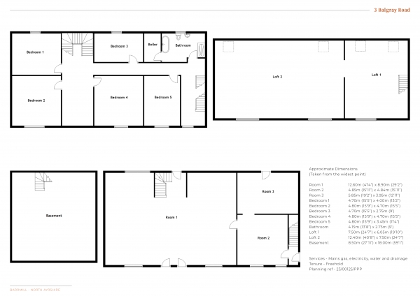 Floor Plan Image for Commercial Property for Sale in Balgray Road, Barrmill, Beith, North Ayrshire, KA15 1HP