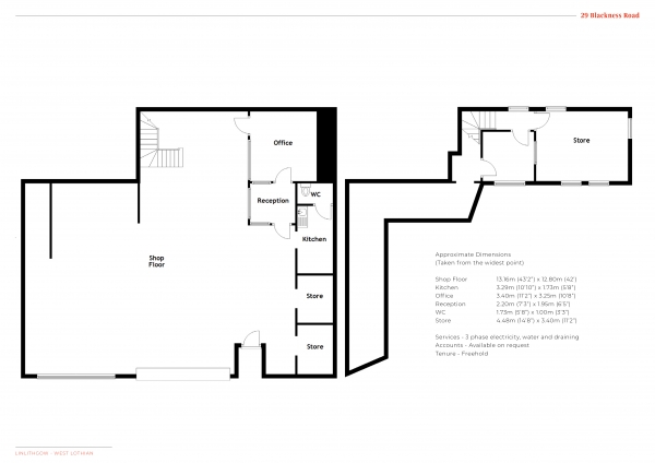 Floor Plan Image for Commercial Property for Sale in Blackness Road, Linlithgow, West Lothian, EH49 7JA