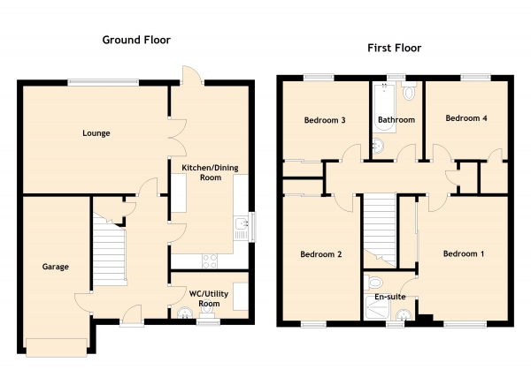 Floor Plan Image for 4 Bedroom Detached Villa for Sale in Bowfied Hall, Bowfield Road, West Kilbride, North Ayrshire, KA23 9JZ