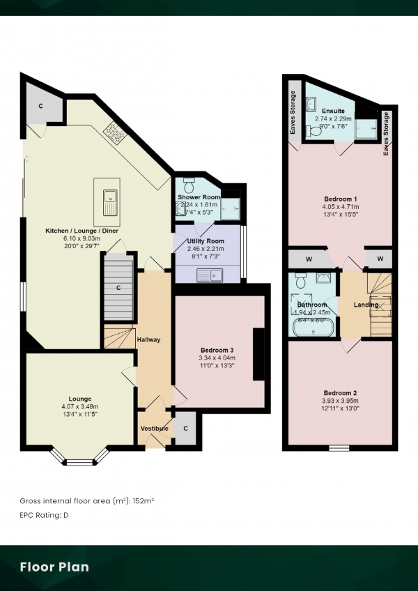 Floor Plan Image for 3 Bedroom Detached House for Sale in North Deeside Road, Milltimber, Aberdeen, AB13 0DJ