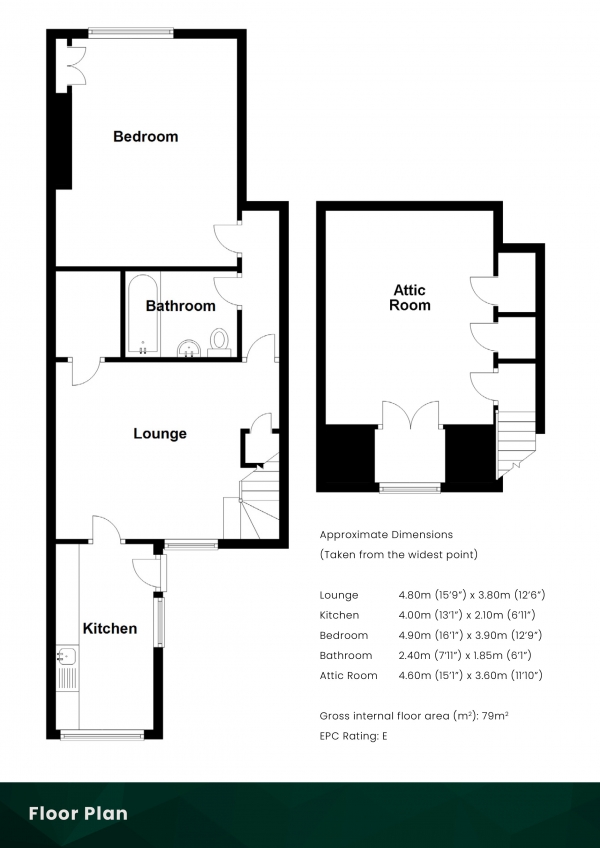 Floor Plan Image for 2 Bedroom Flat for Sale in Wellesley Road, Leven, Fife, KY8 3BW