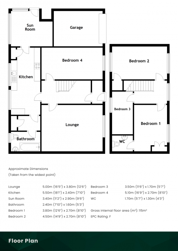 Floor Plan Image for 3 Bedroom Detached Villa for Sale in , New Gilston, Leven, KY8 5TF