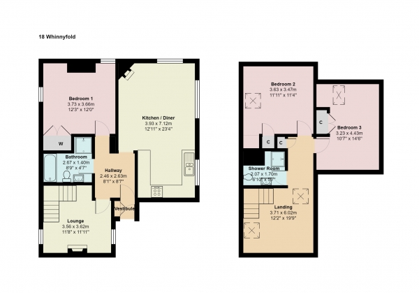 Floor Plan for 3 Bedroom Detached House for Sale in Whinnyfold, Cruden Bay, Aberdeen, Aberdeenshire, AB42 0QH, AB42, 0QH - Offers Over &pound199,500