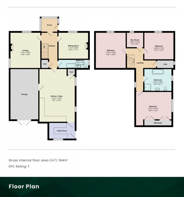 Floor Plan Image for 3 Bedroom Detached House for Sale in , Ellon, Aberdeenshire, AB41 8DY