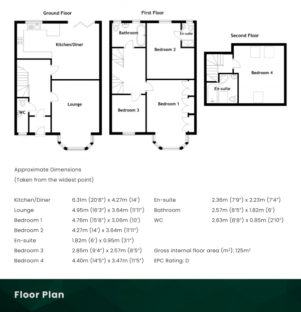 Floor Plan Image for 4 Bedroom Terraced House for Sale in Colinton Road, Merchiston, Edinburgh, EH14 1AH