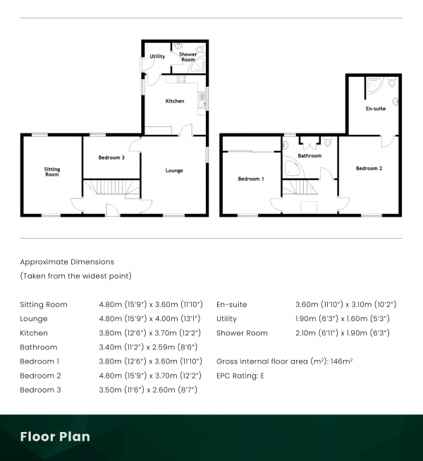 Floor Plan Image for 3 Bedroom Cottage for Sale in Gordon Street, Hopeman, Elgin, IV30 5SF