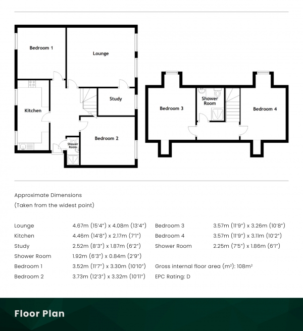 Floor Plan Image for 4 Bedroom Flat for Sale in Buccleuch Street, Newington, Edinburgh, EH8 9LP