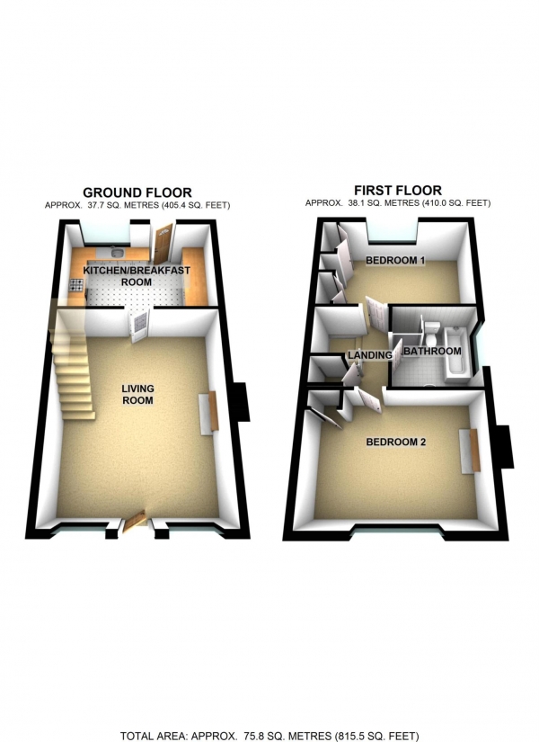 Floor Plan Image for 2 Bedroom Cottage for Sale in Main Street, Fringford