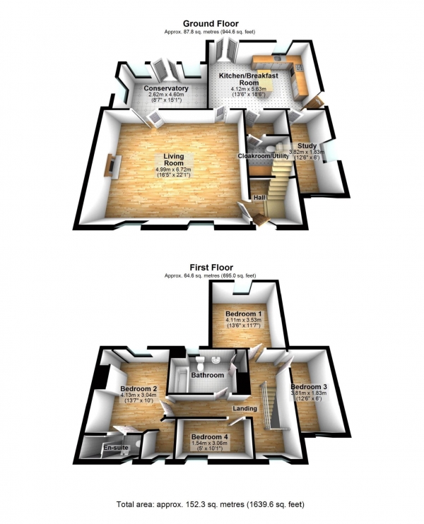 Floor Plan Image for 4 Bedroom Semi-Detached House for Sale in Orchard Way, Kings Sutton