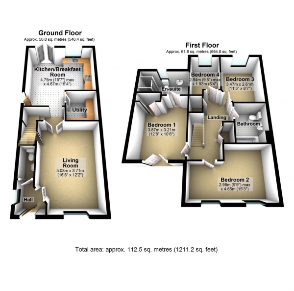 Floor Plan Image for 4 Bedroom Semi-Detached House for Sale in Marsh Road, Ambrosden
